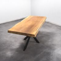 Baumstamm Esstisch 2.5m x 0,6m Nachhaltig Massivholztisch aus 1 Stück Holz Bohlentisch Baumkantentisch Baumstammkanten Wohnzimmertisch Holztisch Design Tisch Stahlbeine Edelstahl Tischbeine Nordrhein-Westfalen - Ochtrup Vorschau