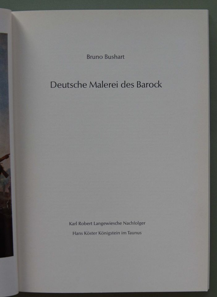 Deutsche Malerei des Barock (1967- Reihe „Die Blauen Bücher“) in Mauritz