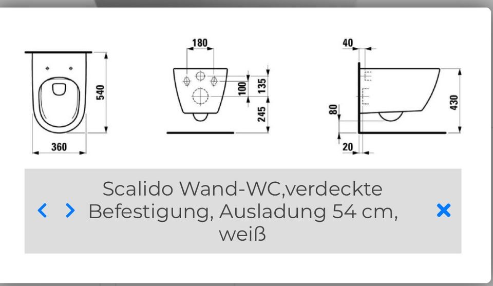Scalido Wand WC in Erftstadt
