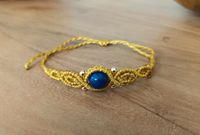 Makramee Armband. Lapislazuli. Lapis Lazuli. Hippie.Boho.Neu. Bayern - Oberreichenbach Vorschau