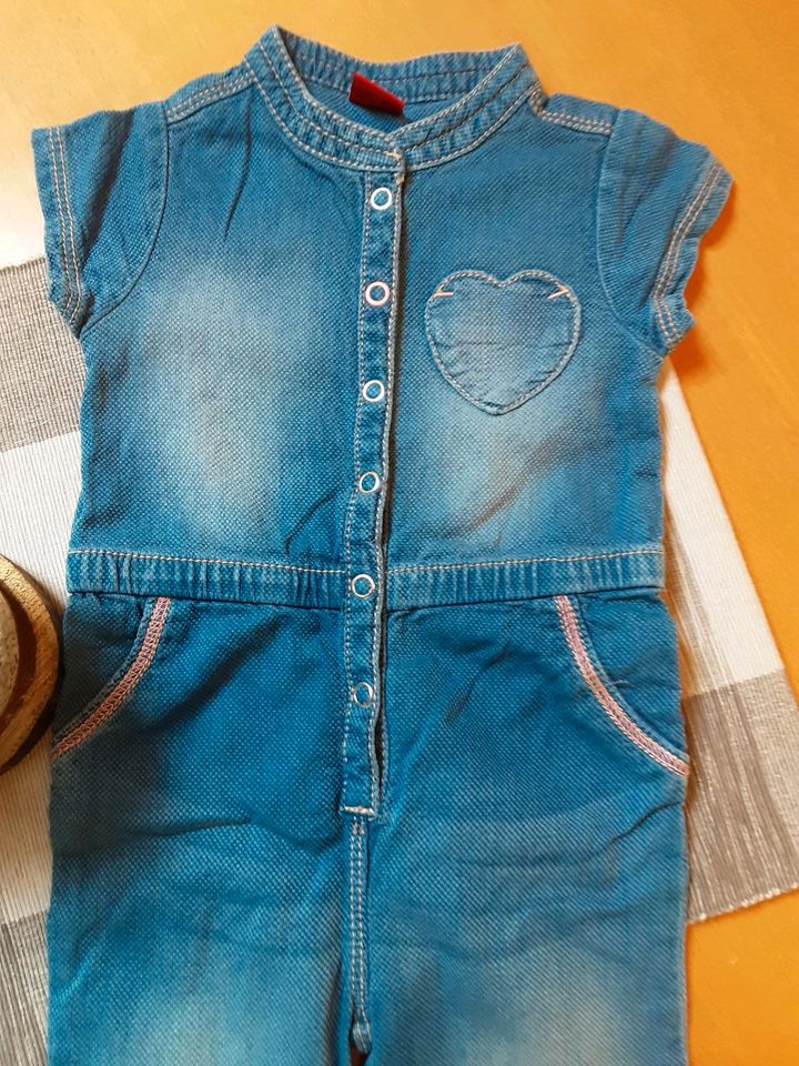 S Oliver Baby Mädchen Jeansoverall Jeans Jumpsuit Gr 74 top in Rettenbach Oberpf