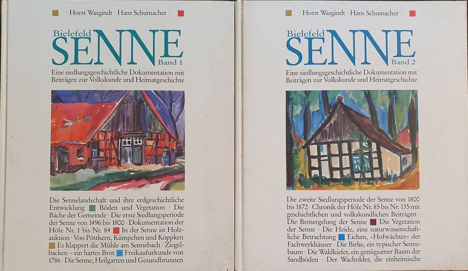 Bielefeld Senne Heimatbuch 2 Bände Hans Schumacher in Bielefeld