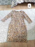 H&M Kleid Leopard, Gr. S, stretchig, neuwertig, weiss beige, S / Nordrhein-Westfalen - Mülheim (Ruhr) Vorschau