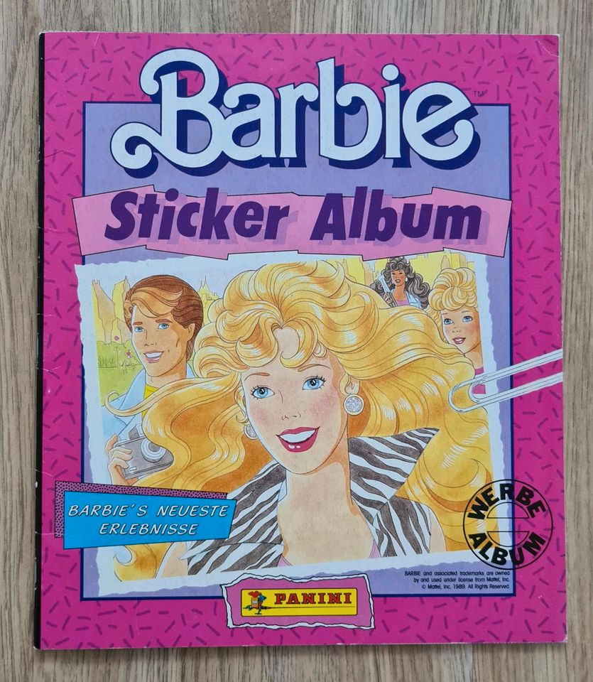 Panini Barbie Stickeralbum 1989 in Gessertshausen