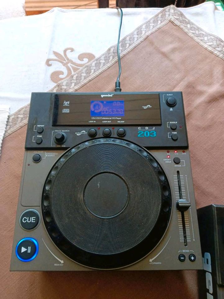Gemini CDJ 203 CD Player 2 Stück Pitchbar DJ in Melle