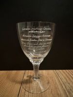 Glas Pokal Kurhaus Baden-Baden Silvester 1960/61 antik Rheinland-Pfalz - Landau in der Pfalz Vorschau