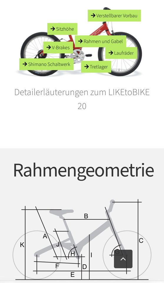 Kokua liketobike 20 Special Edition schwarz/grün in Reinbek