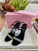 ESCADA Pumps Sandalen High Heels Strass Swarovski schwarz silber Berlin - Charlottenburg Vorschau