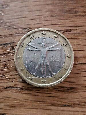 1 Euro Münze 2002, Italien Homo Vitruvianus, Leonardo da Vinci in Frankfurt am Main