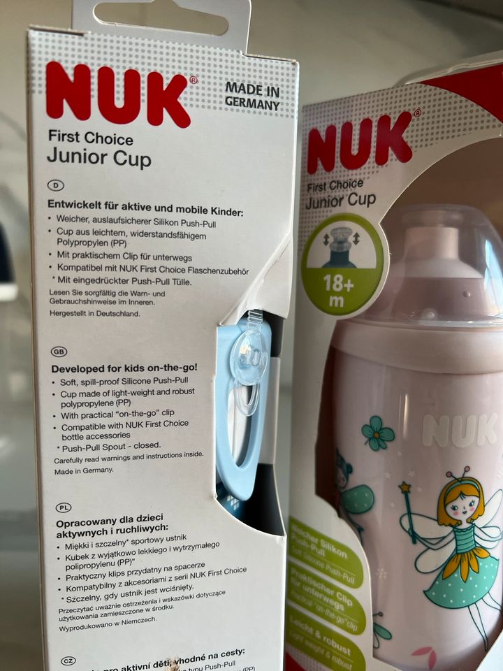 Nuk first ch junior cup 18+ trinkflasche Flasche roboter fee ovp in Massenbachhausen