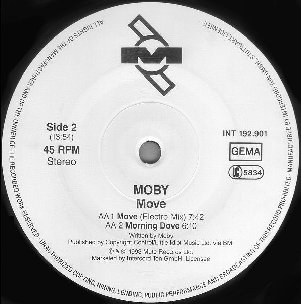 ⭐️1993 House Techno⭐️Moby - Move inkl.Kid Paul Remix in Graben (Lechfeld)