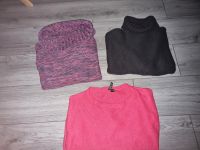 Strick pullover pulli rollkragen pink lila schwarz Größe s / m Thüringen - Gotha Vorschau