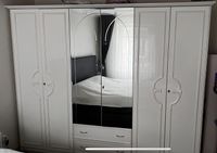 Schlafzimmerschrank mit 2 Nachttischkonsolen , massiv , weiß Dortmund - Marten Vorschau