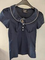Bluse Küstenluder mit Kragen & Anker Marine blau Größe S Sachsen-Anhalt - Halle Vorschau