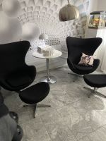 2 Egg chairs schwarz Design Hocker Sessel Lounge Hansen Vitra Niedersachsen - Göttingen Vorschau