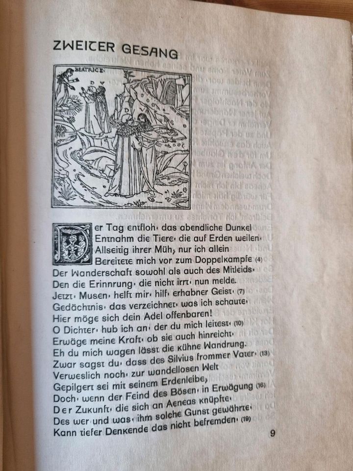 Dante Göttliche Komödie antik in Kempten