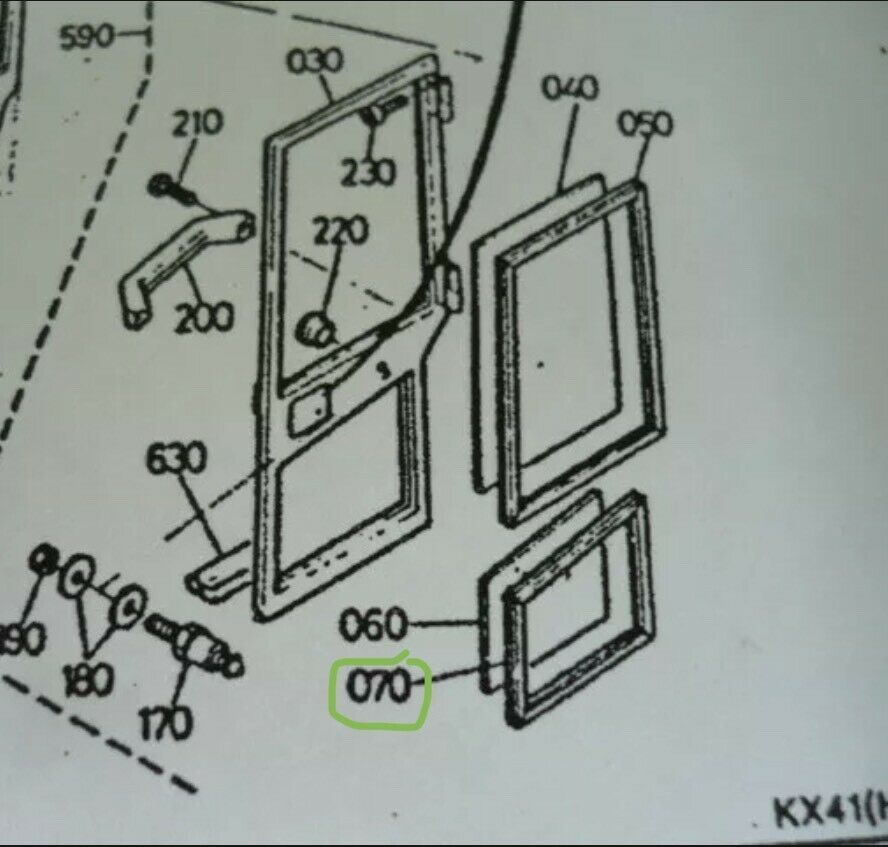 Kubota KX 41 Dichtung Türgummi Kabinentür in Ausleben