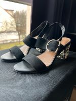 Gebrauchte Schwarze Sandalen von Catwalk (Deichmann) in Gr. 39 Bayern - Markt Schwaben Vorschau