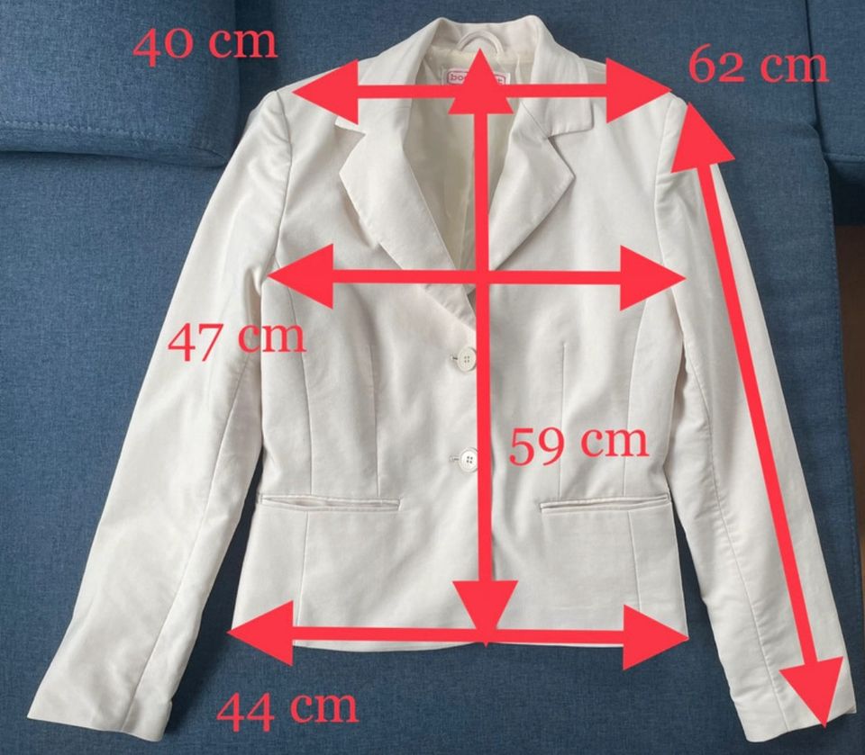 wollweißer Blazer/Jacket Damenvon Bodyflirt in Größe 36 in Erfurt