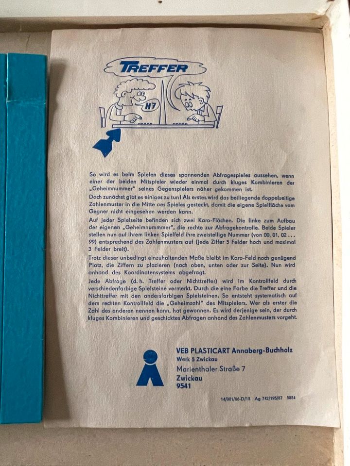 DDR Brettspiel Treffer Schiffe versenken VEB Plasticart Spiel in Lübz