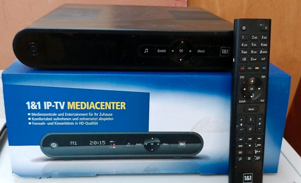 1&1 IP-TV MEDIACENTER mit CINCH,- HDMI,- LAN,- und NETZKABEL in Kamp-Lintfort