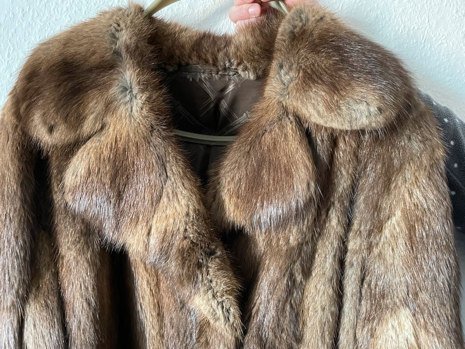 Pelzmantel für Damen Mantel aus Pelz Größe ca. 46 in Mühlhausen