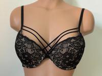 H&M Super-Push-Up BH mit Spitze 80 B schwarz/beige Bayern - Sulzthal Vorschau