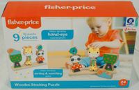 Fisher-Price Holz-Stapelturm Motorik Puzzle Baby Spielzeug NEU & Sachsen - Großröhrsdorf Vorschau