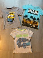 3 x T- Shirt Gr. 134 140 grau Minion Miami Jeep offroad Nordrhein-Westfalen - Pulheim Vorschau