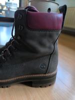 Neuwertige Timberland Boots Gr. 40 Khaki/Bordeaux Stiefel wie neu Saarland - St. Wendel Vorschau