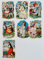 Vintage alte Glanzbilder Oblaten Scraps | Märchen Rotkäppchen Wandsbek - Hamburg Bramfeld Vorschau