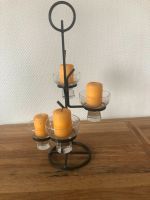 Kerzenhalten geschmiedet mit 4 Glasaufsätzen - Ansehen Schleswig-Holstein - Lentföhrden Vorschau