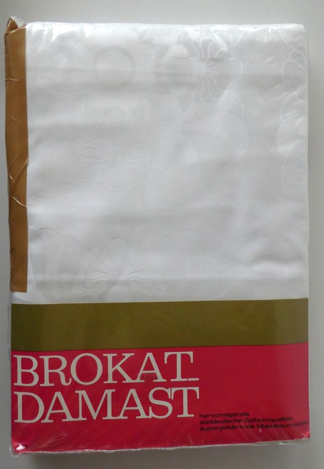 2 x vintage retro Bettwäsche - Brokat - Damast - Satin - neu OVP in Theismühlen