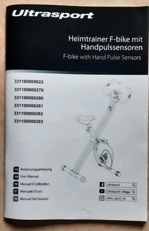 Hometrainer - Ultrasport F-bike in Plauen