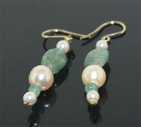 Lange Ohrringe mit Smaragd und Perlen in 585er-Gelbgold Nordrhein-Westfalen - Herne Vorschau