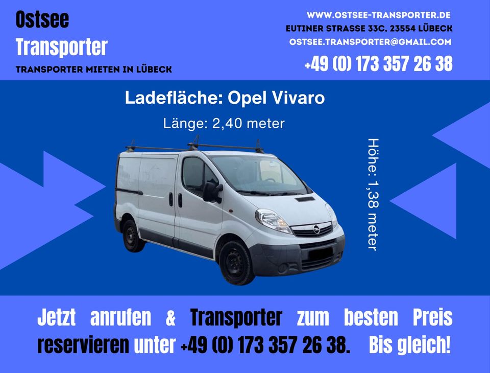 Transporter mieten ab nur 29€ | Transporter mieten in Lübeck in Lübeck