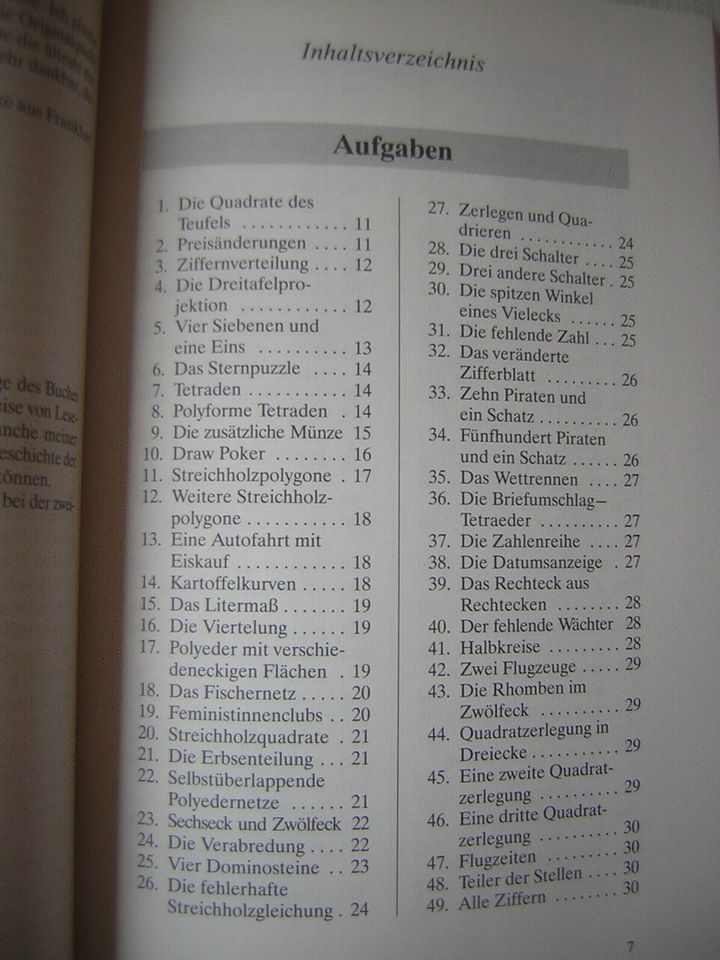 Die Quadrate des Teufels, Heinrich Hemme 112 mathematische Rätsel in Bremerhaven