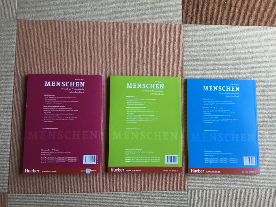 Deutsch als Fremdsprache Menschen Lehrerhandbuch A1.1  A1.2  A2.2 in Kaufungen