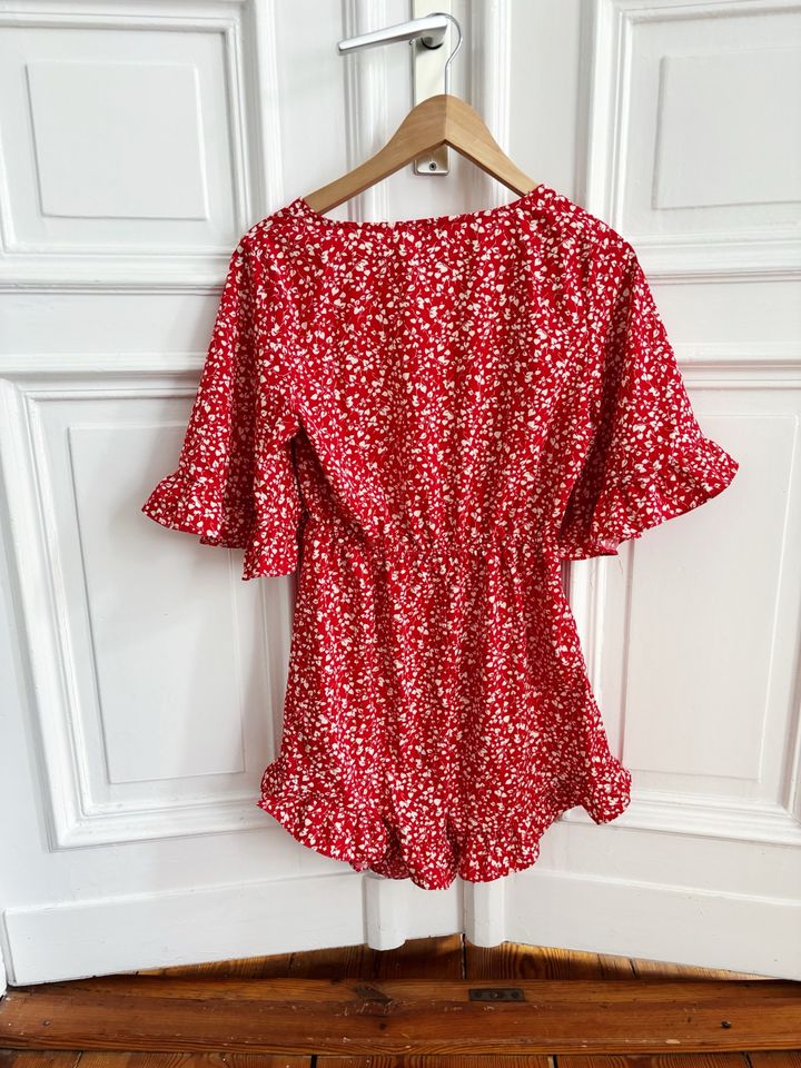 Rotes Kleid blumchen Sommerkleid gr s vintage look in Berlin