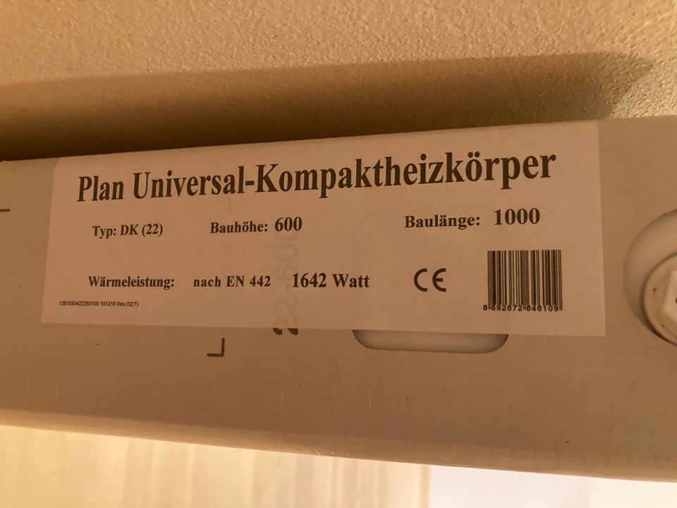 Universal Plan Kompakt Heizkörper 600x1000 Heizung in Lüneburg