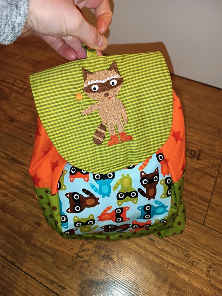 Kinder Rucksack Kita Handmade Waschbär NEU in Eisenach