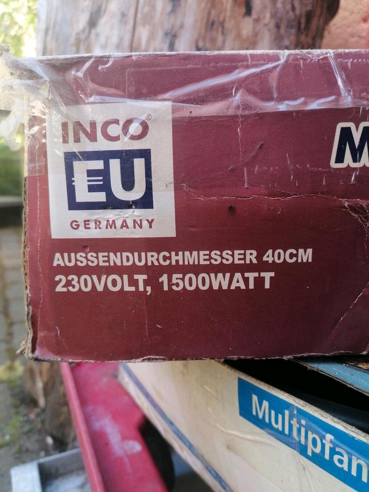 Grillpfanne elektrisch für Garten und Camping Multipfanne in Schlettau