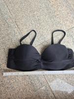 Bikini schwarz Gr. 85C Oberteil geriffelt trägerlos bandeau H&M Dresden - Cotta Vorschau