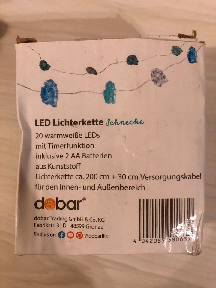 LED Lichterkette Schnecke 20x mit Timerfunktion in Hamburg