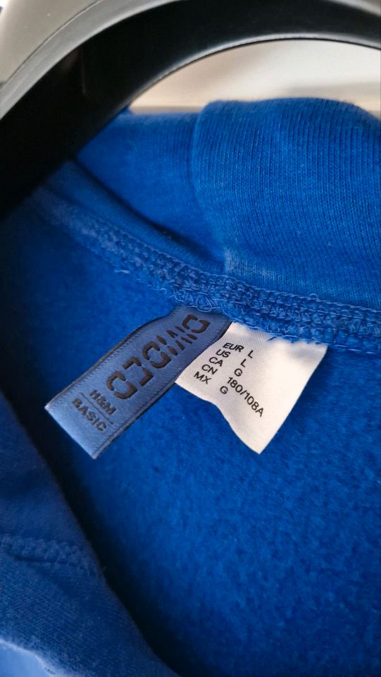 H&M - *Blue Hoodie* Pulli Pullover Sweat *L* in Düsseldorf