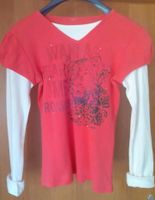 ❤ Langarmshirt Shirt pink weiß  Mädchen Gr. 134/140 Leopard ❤ Nordrhein-Westfalen - Bad Laasphe Vorschau