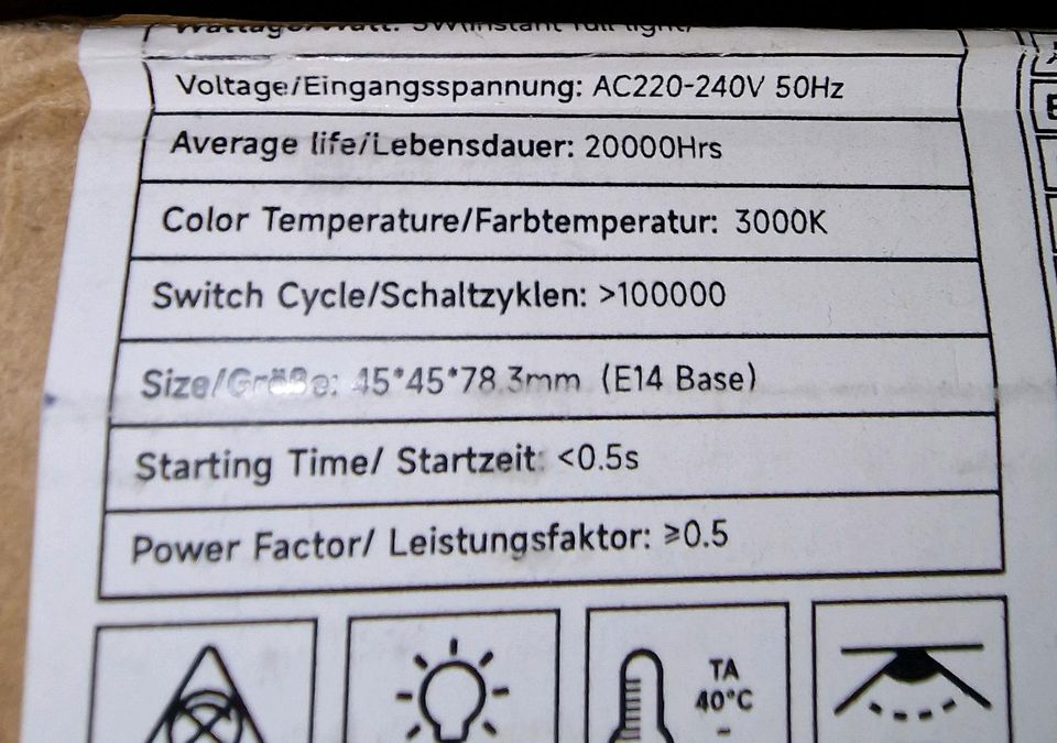 LED Tropfenlampen / LED Lampen 5W / E14 Tropfenlampen in Ratingen