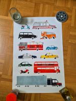 Junique Poster Kinder Fahrzeuge Autos 60x40 neu Hessen - Wiesbaden Vorschau