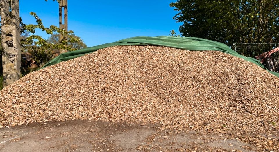 Holzhackschnitzel Fallschutz Spielplatz Beete nur aus Stammholz❗️ in Rüdnitz