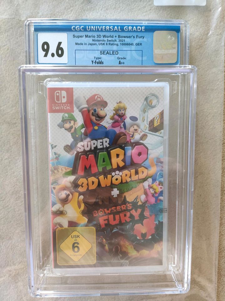 Nintendo Switch Super Mario 3D World + Bowser's Fury CGC 9.6 A++ in Hochheim am Main